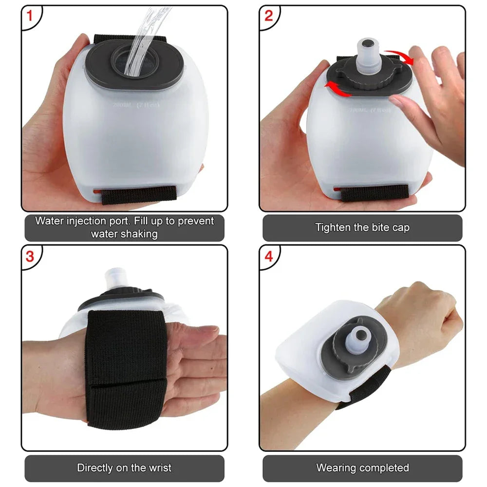 HydraSnap™ Hands-Free Wrist Water Bottle - HydraSnap